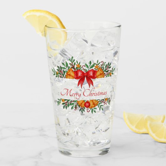 Mooie feestelijke banner op maat glas (Voorkant ijs)