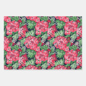 Mooie feestelijke bloem inpakpapier vel (Voorkant 3)