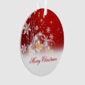 Mooie feestelijke illustratie "prettige kerst" ornament (voorkant)