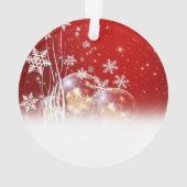 Mooie feestelijke illustratie "prettige kerst" ornament (achterkant)