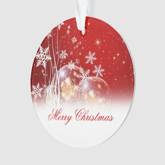 Mooie feestelijke illustratie "prettige kerst" ornament (voorkant)