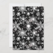 Mooie feestelijke vakantie Pinguïn glittersneeuwvl Feestdagenkaart (Achterkant)