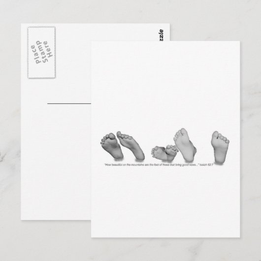 Mooie Feet Briefkaart (Voorkant / Achterkant)