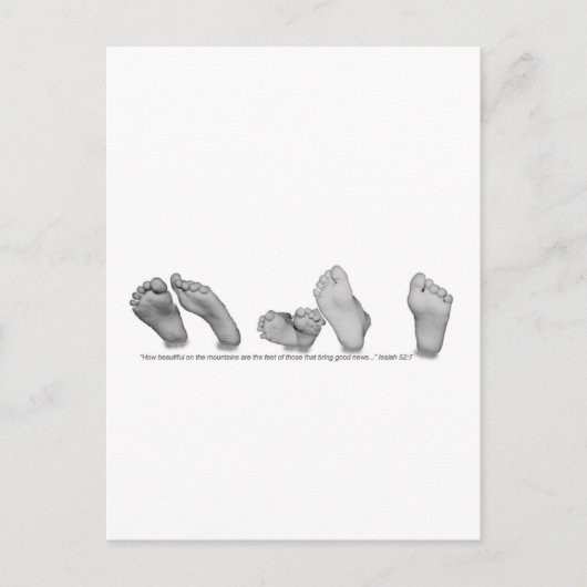 Mooie Feet Briefkaart (Voorkant)