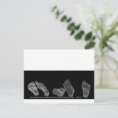 Mooie Feet Briefkaart (Staand voorkant)