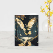 Mooie  feiblanco in alle gelegenheden kaart (Gele Bloem)