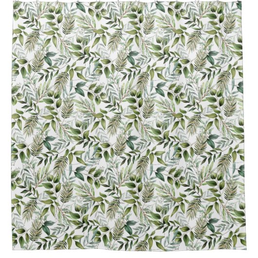 Mooie Fern Leaves Douchegordijn (Voorkant)