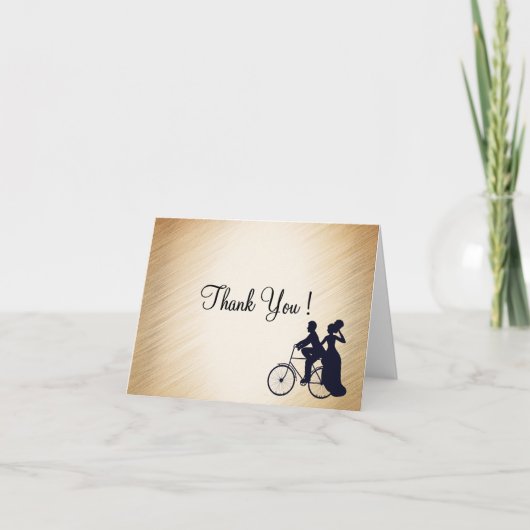 Mooie Fiets Dank Je Leeg Van Binnen Bedankkaart (Voorkant)