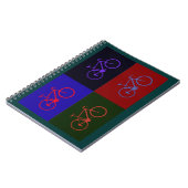 mooie fiets . fietsen . notitieboek (Linkerzijde)