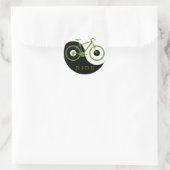 mooie fiets . fietsen . ronde sticker (Tas)