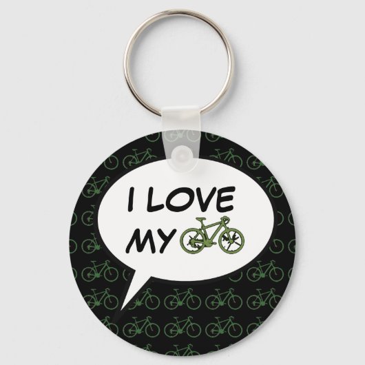 mooie fiets . fietsen . sleutelhanger (Voorkant)
