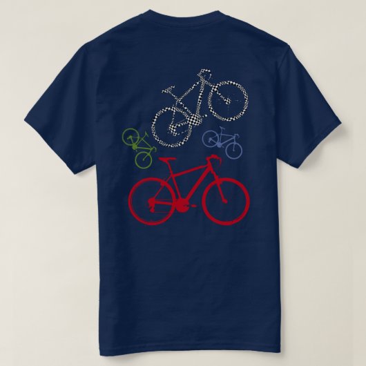 mooie fiets . fietsen . t-shirt (Design achterkant)