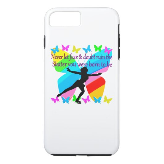 MOOIE FIGUUR SKATER INSPIREREND QUOTE ONTWERP Case-Mate iPhone CASE (Achterkant)