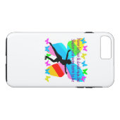 MOOIE FIGUUR SKATER INSPIREREND QUOTE ONTWERP Case-Mate iPhone CASE (Achterkant (Horizontaal))