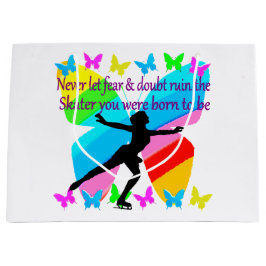 MOOIE FIGUUR SKATER INSPIREREND QUOTE ONTWERP LARGE CADEAUTASJE