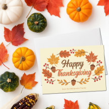 Mooie fijne Thanksgiving-bladkrans gepersonaliseer