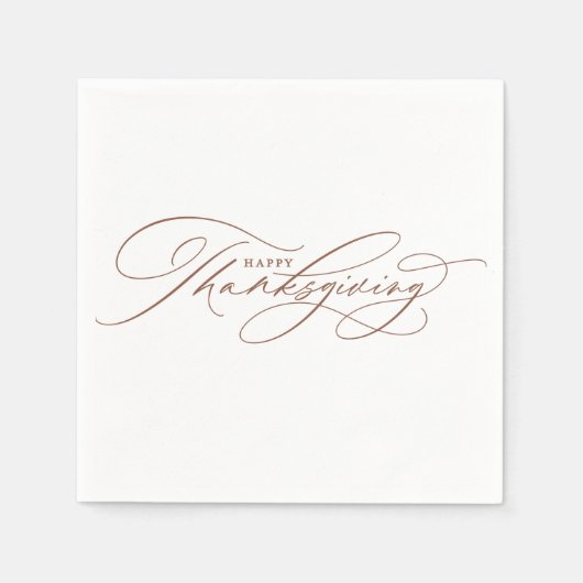 Mooie fijne Thanksgiving tekst Servet (Voorkant)