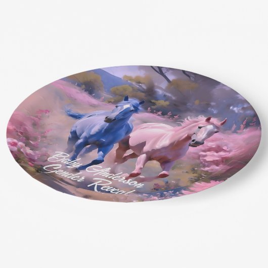 Mooie Filly of Colt Geslacht onthullen Papieren Bordje (Gekanteld)