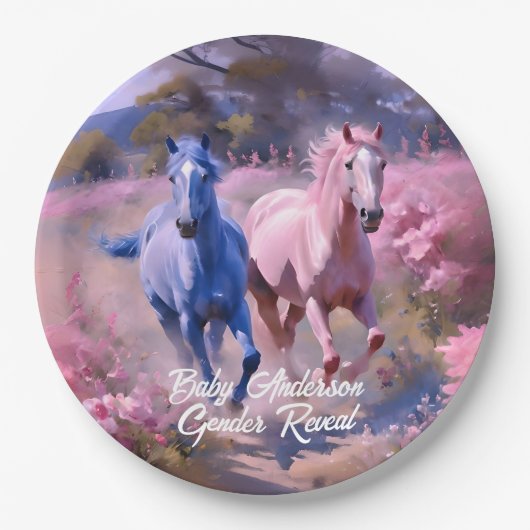 Mooie Filly of Colt Geslacht onthullen Papieren Bordje (Voorkant)