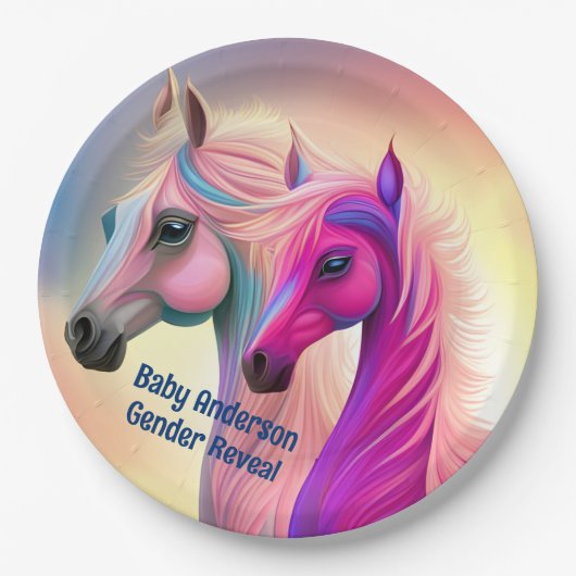 Mooie Filly of Colt Geslacht onthullen Papieren Bordje (Voorkant)