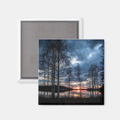 Mooie Finland landschapsfoto Magneet (Voorkant / Achterkant)