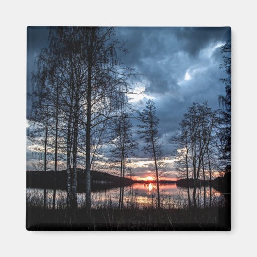 Mooie Finland landschapsfoto Magneet (Voorkant)