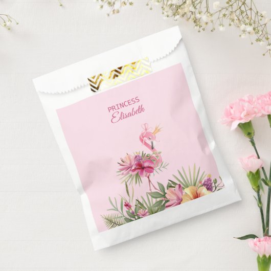 Mooie Flamingo Bedankzakje (Gezegeld)