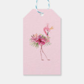 Mooie Flamingo Cadeaulabel (Achterkant)