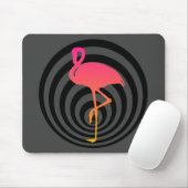 Mooie flamingo in cirkels muismat (Met muis)