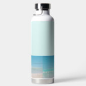 Mooie Flamingo op het strand Waterfles (Rechts)