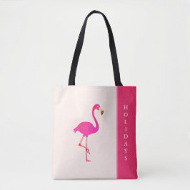 Mooie flamingo op ivoor tote bag