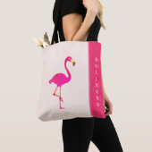 Mooie flamingo op ivoor tote bag (Dichtbij)