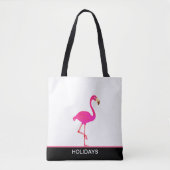Mooie Flamingo op zwart-wit Tote Bag (Voorkant)