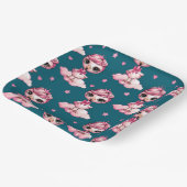 Mooie Flamingo Prinses Papieren Bordje (Gebogen)