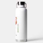 Mooie Flamingo Waterfles (Achterkant)