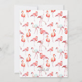 Mooie Flamingo's bruiloft uitnodiging (Achterkant)