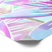 Mooie flamingo's en lotusbloemen poster (Hoek)