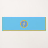 Mooie flamingos op lichtblauw yogamat (Achterkant (horizontaal))