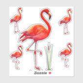 Mooie Flamingos Sticker (Vel)