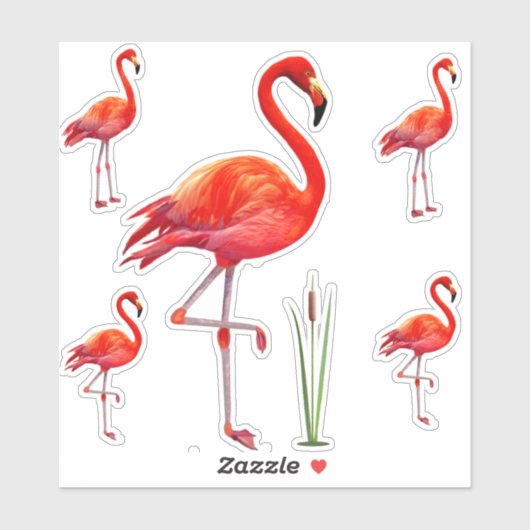 Mooie Flamingos Sticker (Vel)