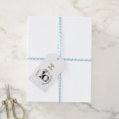 Mooie Floral 10e Jubileum Gift Labels Cadeaulabel (Met Touw)