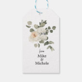 Mooie Floral 10e Jubileum Gift Labels Cadeaulabel (Achterkant)