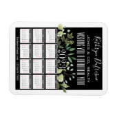 Mooie Floral 2023 op maat gesneden Magneet (Horizontaal)