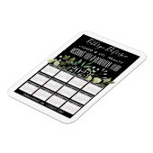 Mooie Floral 2023 op maat gesneden Magneet (Linkerzijde)