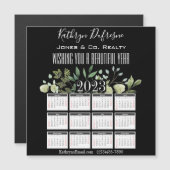 Mooie Floral 2023 Persoonlijke Magnet (Voorkant / Achterkant)