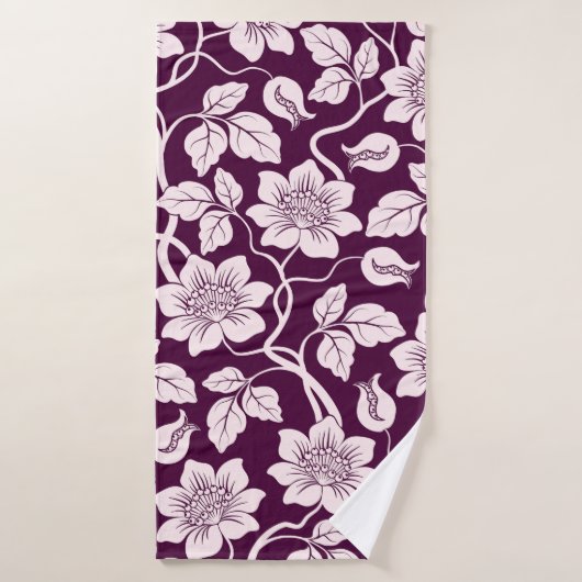 Mooie Floral achtergrond Badhanddoek (Badhanddoek)
