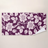 Mooie Floral achtergrond Badhanddoek (Badhanddoek)