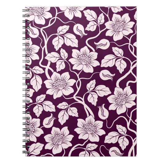 Mooie Floral achtergrond Notitieboek (Voorkant)