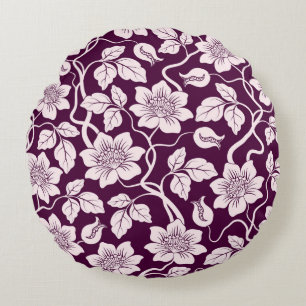 Mooie Floral achtergrond Rond Kussen
