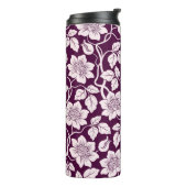 Mooie Floral achtergrond Thermosbeker (Gedraaid links)